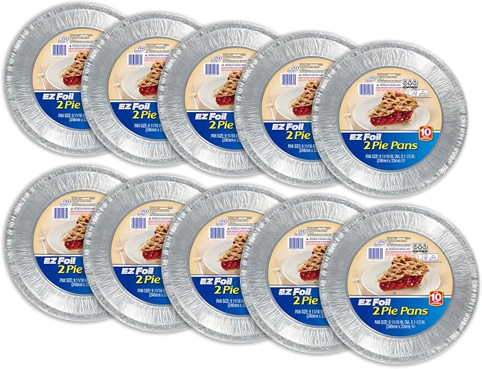 Hefty® 90810 Ez Foil® Aluminum Foilware Pie Pan, Round, Extra Large (Pack of 12)