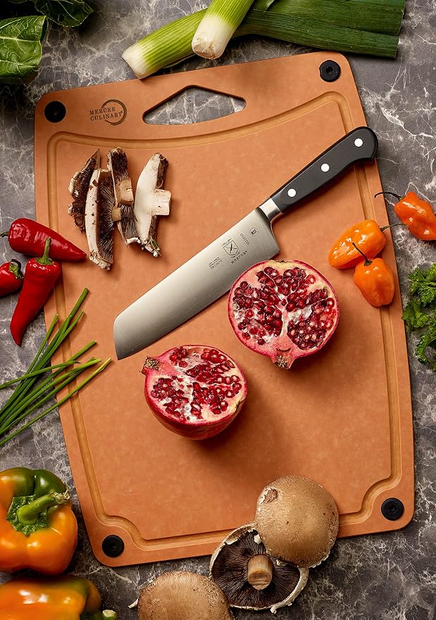 Mercer Culinary Composite Cutting Board 17 5/16" x 12 3/4", with Non Slip Feet and Juice Groove