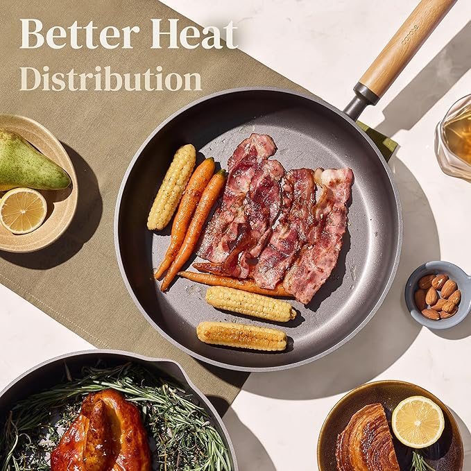 CAROTE 21pcs Nonstick Pots and Pans Set, Cookware Sets | Cooking Set, Dishwasher Safe, Induction Compatible, Even Heating, Stay Cool Handle, with Silicone Lids
