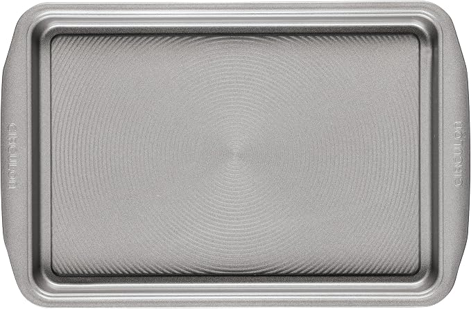 Circulon Bakeware Nonstick Cookie Pan Set, Cookie Sheets for Baking, 2-Piece, Gray