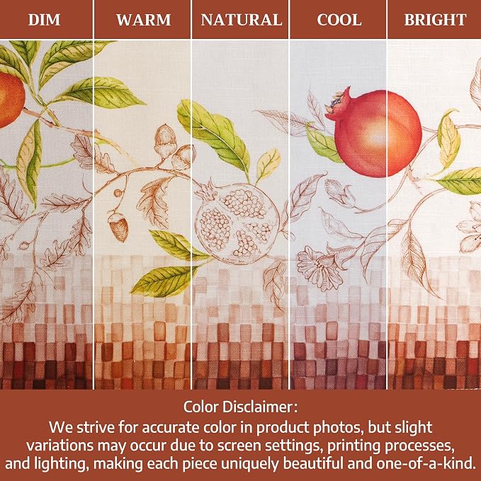 Maison d' Hermine Placemats Set of 4 Reusable 100% Cotton (13"x19") | Cloth Place Mats Washable Table Mats for Kitchen Dining Party Wedding Hotel Home Thanksgiving Christmas - Vintage Harvest