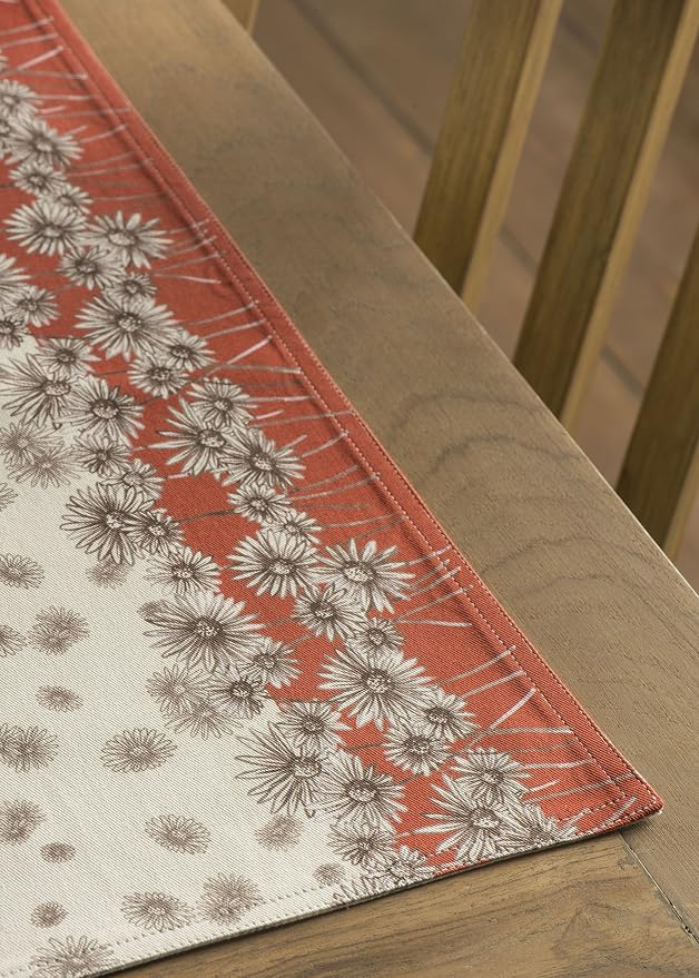 Maison d' Hermine Placemats Set of 4 Reusable 100% Cotton (13"x19") | Cloth Place Mats Washable Table Mats for Kitchen Dining Party Wedding Hotel Home Thanksgiving Christmas - Bagatelle