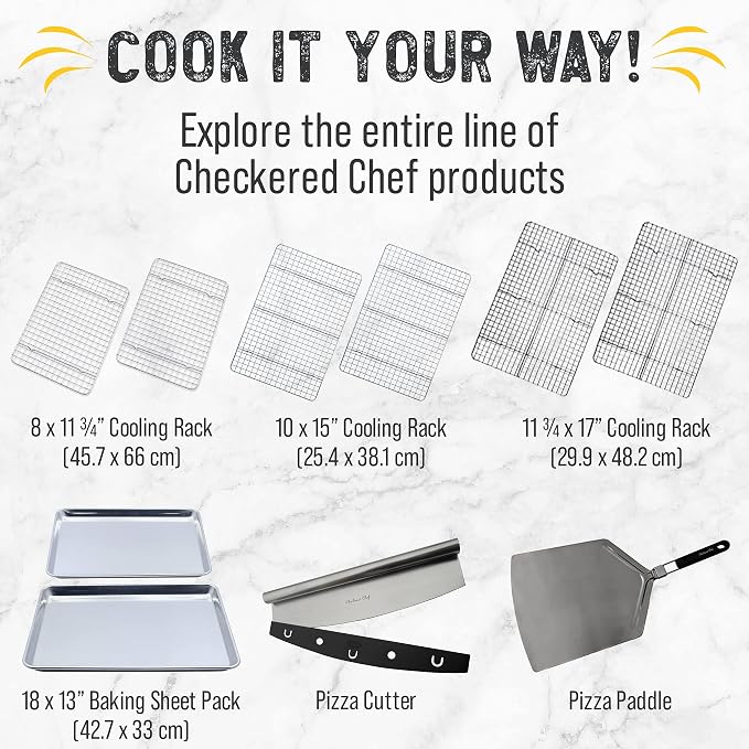 Cooling Rack for Cooking and Baking - 10" x 15" Set of 2 Stainless Steel, Oven Safe Grid Wire Cookie Cooling Racks | Oven Safe, Grid Wire, Stainless Steel