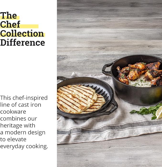 Lodge Chef Collection 6qt Double Dutch Oven