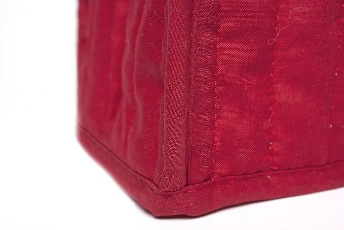RITZ Premium Universal Two Slice Toaster Cover, 11.25" x 5.75" x 7", Polyester and Cotton Quilted, Fingerprint Protector, Super Soft Appliance & Dust Cover, Appliance NOT Included, Paprika