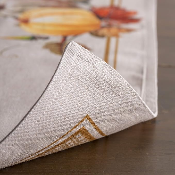 Maison d' Hermine Placemats Set of 4 Reusable 100% Cotton (13"x19") | Cloth Place Mats Washable Table Mats for Kitchen Dining Party Wedding Hotel Home Thanksgiving Christmas - Potiron