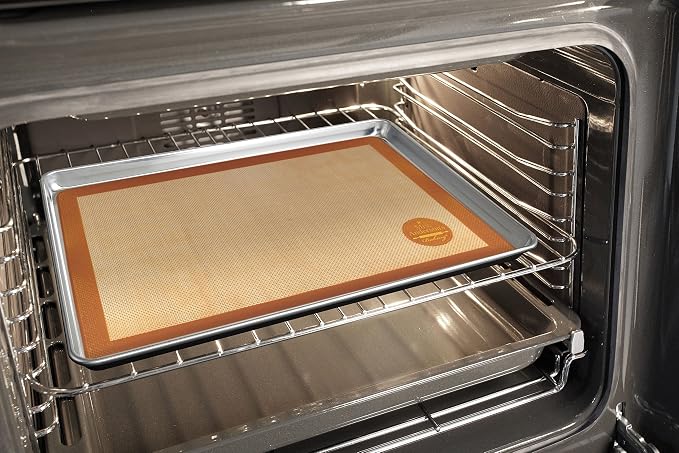 Mrs. Anderson's Baking Non-Stick Silicone Baking Mat - Reusable Oven Liner & Pastry Mat - For Breads, Cookies, Roasting & More - Baker’s Essentials - Heat-Resistant to 480°F - Big Baking Mat