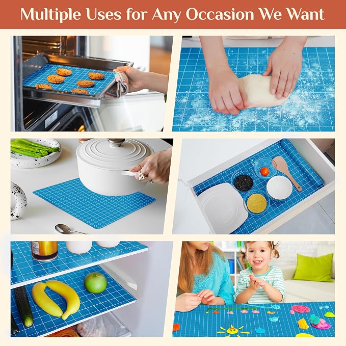 GTJ Silicone Baking Mat Roll, Reusable Baking Sheet Liners, 12 in x 10 ft | Free Cut to Size, Food-Grade, Non-Stick, Non-Slip, For Dough, Pastry, Air Fryer, Freeze Dryer, Oven Pan, Kitchen Counter