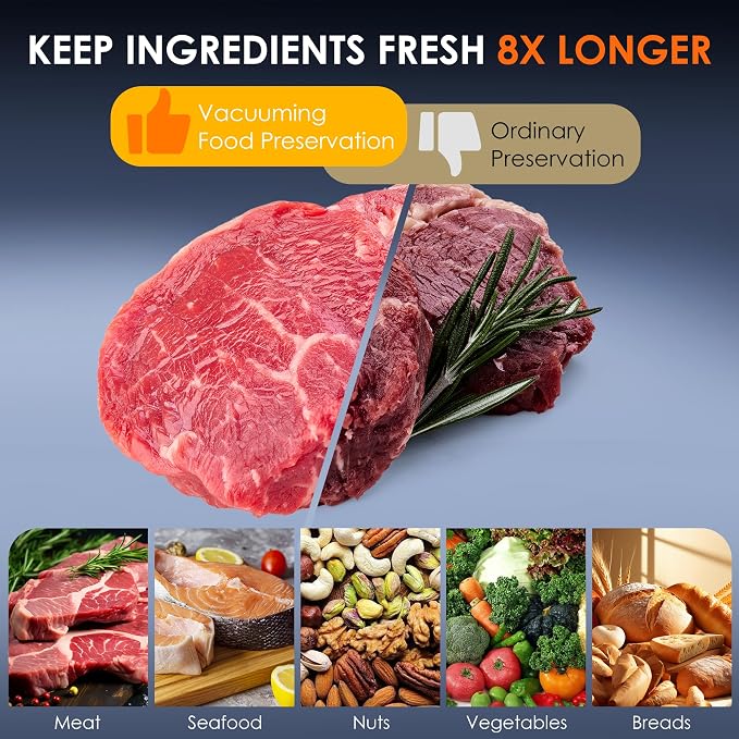 Vacuum Sealer Bags,Reusable Vacuum Sealer Bags,Can Withstand More Than 100 Washes,Small Size (30 Bags)