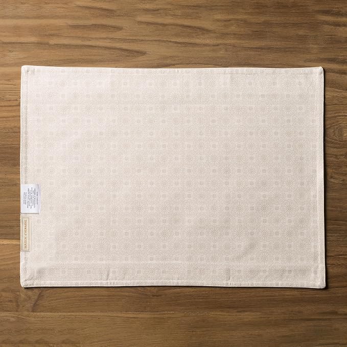 Maison d' Hermine Placemats Set of 4 Reusable 100% Cotton (13"x19") | Cloth Place Mats Washable Table Mats for Kitchen Dining Party Wedding Hotel Home Restaurant Spring Summer - Birdies on Wire
