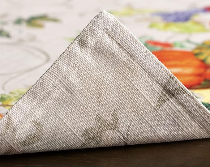Maison d' Hermine Placemats Set of 4 Reusable 100% Cotton (13"x19") | Cloth Place Mats Washable Table Mats for Kitchen Dining Party Wedding Hotel Home Thanksgiving Christmas - Lumina