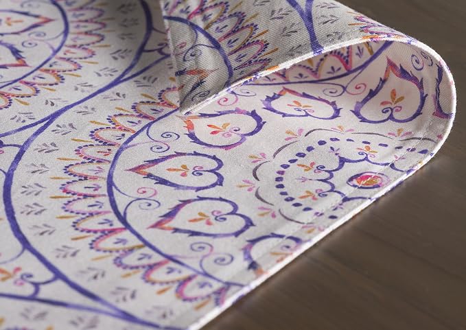 Maison d' Hermine Placemats Set of 4 Reusable 100% Cotton (13"x19") | Cloth Place Mats Washable Table Mats for Kitchen Dining Party Wedding Hotel Home Restaurant Spring Summer - Mandala