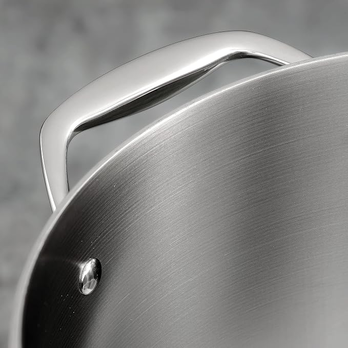 Tramontina Signature Tri-Ply Clad Stainless Steel 4-Quart Sauce Pan | Induction-Ready Large Saucepan with Lid, Dishwasher-Safe, NSF-Certified, Made in Brazil