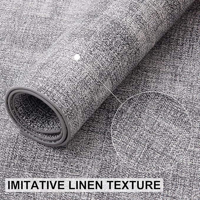 Faux Leather Heat Resistant Placemats 12 Packs, Waterproof Wipeable Dining PU Place Mats for Indoor & Outdoor, Easy to Clean, Smokey Grey
