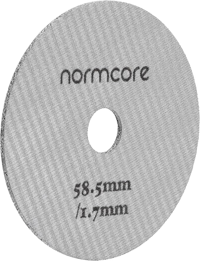 Normcore 58.5mm Puck Screen with Round Hole in the Middle - Lower Shower Screen - Metal Coffee Reusable Filter Suitable for La Marzocco/Gaggia - 1.7mm Thickness - 316 Stainless Steel