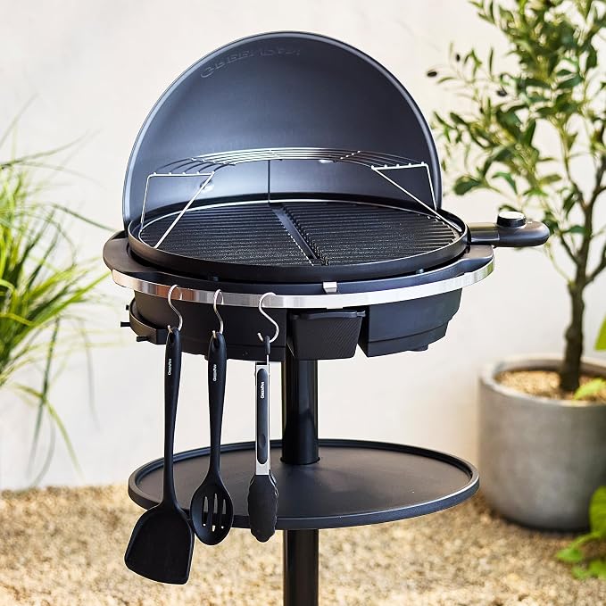 GreenPan 2-in-1 Portable Indoor/Outdoor Electric Grill & Griddle, Navy