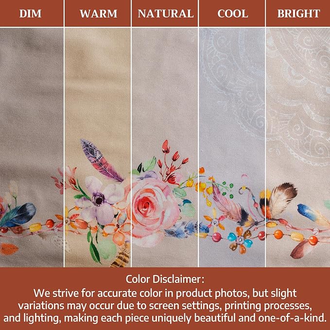 Maison d' Hermine Placemats Set of 4 Reusable 100% Cotton (13"x19") | Cloth Place Mats Washable Table Mats for Kitchen Dining Party Wedding Hotel Home Restaurant Spring Summer - Ibiza - Beige