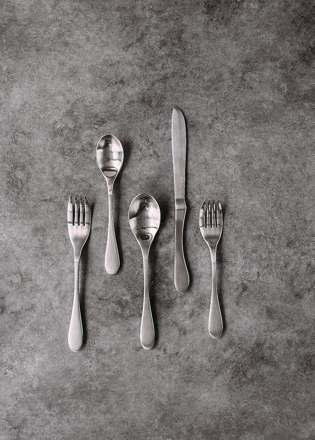 Knork Matte Flatware, Silver (Pack of 60)
