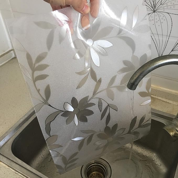 Thick Waterproof Placemats Wipe Clean Plastic Placemats Set of 4 Placemat for Kitchen Dinner Table Place Mats Dining Placemats Plastic, Wipeable Place Mats Flower (Never Fade)