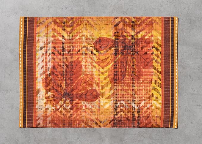 Maison d' Hermine Placemats Set of 4 Reusable 100% Cotton (13"x19") | Cloth Place Mats Washable Table Mats for Kitchen Dining Party Wedding Hotel Home Thanksgiving Christmas - Thanksgiving Tartan