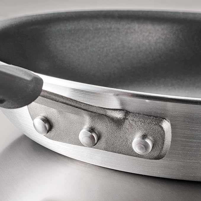 Tramontina Professional Fusion 12-Inch Non Stick Large Frying Pan | Heavy-Gauge Aluminum Skillet with Reinforced Nonstick Coating, Dishwasher and Oven Safe