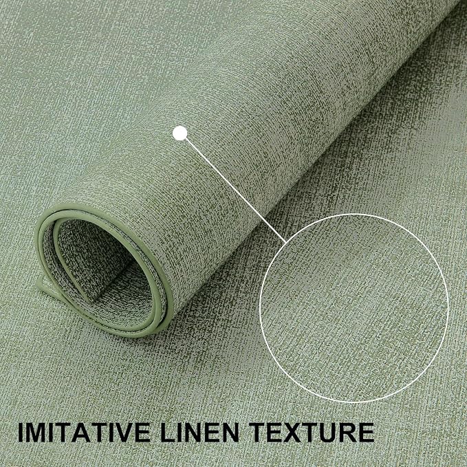Faux Leather Heat Resistant Placemats 6 Packs, Waterproof Wipeable Dining PU Place Mats for Indoor & Outdoor, Easy to Clean, Sage Green