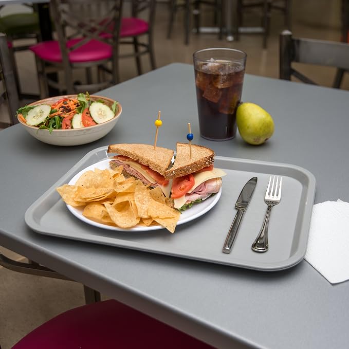 Carlisle Cafe Tray, Fast Food Restaurant Tray, 12 x 16, 1 Ct, Gray