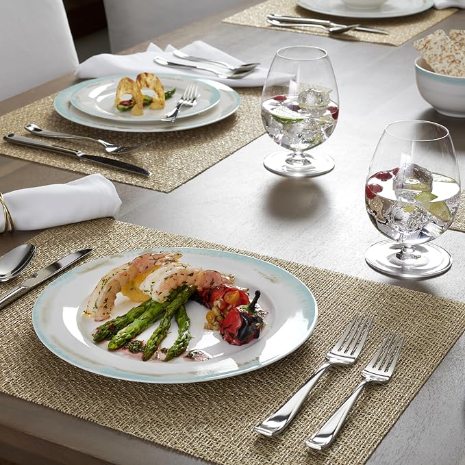 Oneida Moda 75-Piece 18/10 Silverware Set for 12, Flatware | silver, dishwasher safe | includes knives, forks, and spoons | heavy duty, cutlery set, utensil set, wedding silverware