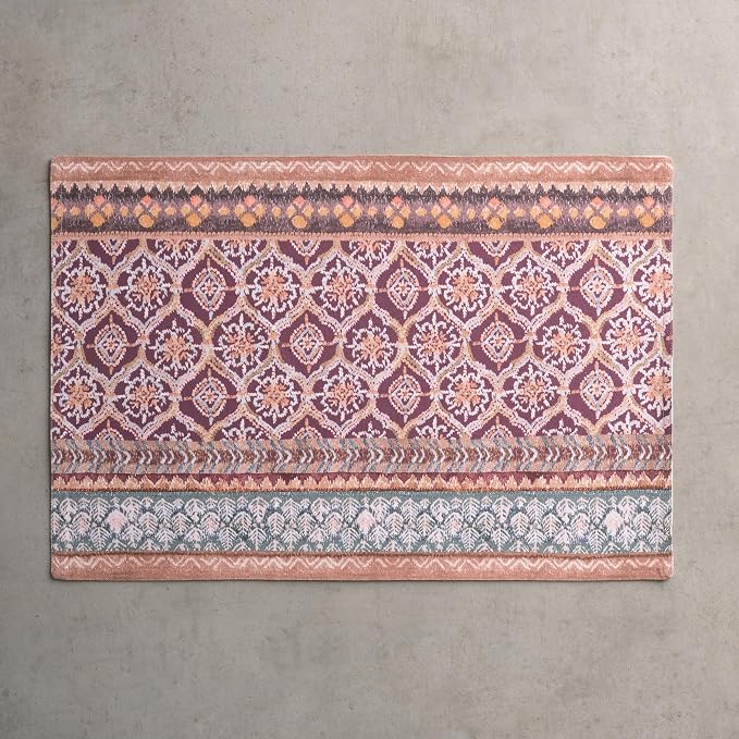 Maison d' Hermine Placemats Set of 4 Reusable 100% Cotton (13"x19") | Cloth Place Mats Washable Table Mats for Kitchen Dining Party Wedding Hotel Home Thanksgiving Christmas - Fair Isle