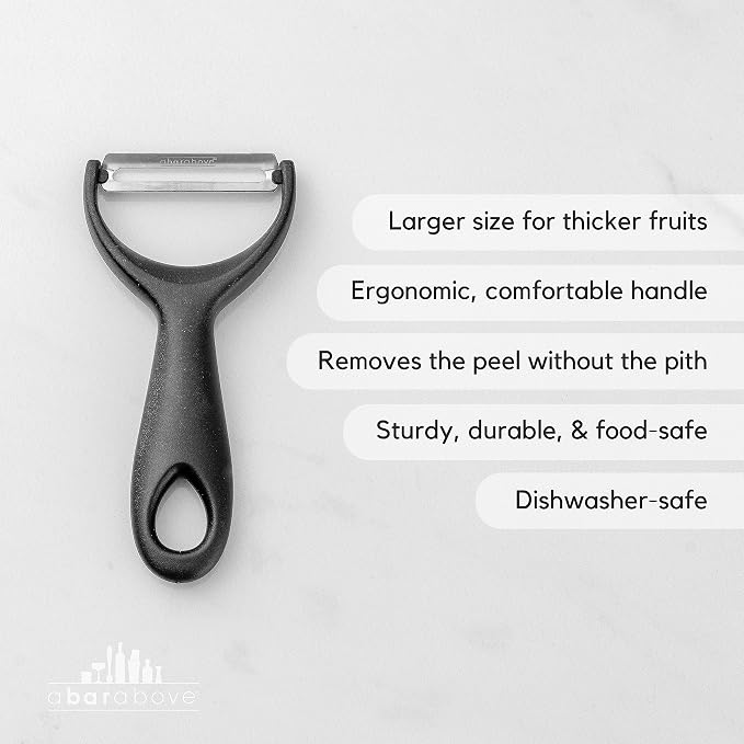 A Bar Above Citrus Peeler, Stainless Steel Fruit Peeler, Gold Finish | Comfortable Grip Peeling Tool, For Oranges, Lemons, Limes, Cocktail Twist Garnish, Kitchen Essential, Bar Tool, Bar Favorite