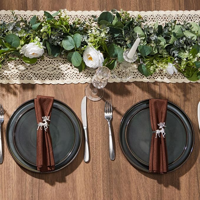 LIANYU Dinnerware Sets with Pasta Bowls, 24 Piece Ribbed Dinnerware Plates and Bowls Set for 6, Elegant Modern Stoneware Dishes Set for Kitchen Dining, Microwave and Dishwasher Safe, Jungle Green
