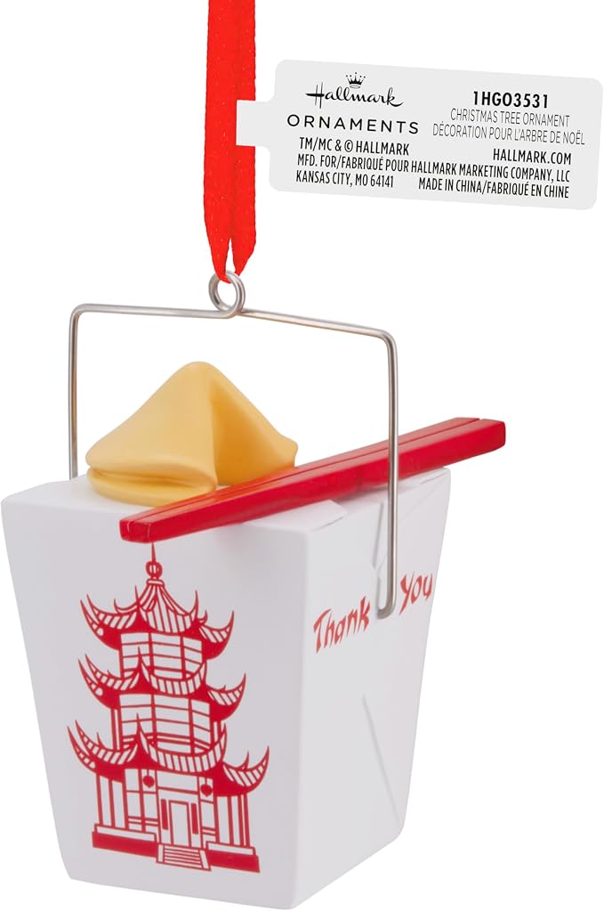 Hallmark Takeout Food Box Christmas Ornament