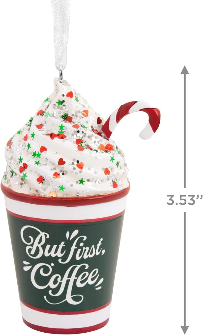 Hallmark But First Coffee Christmas Ornament
