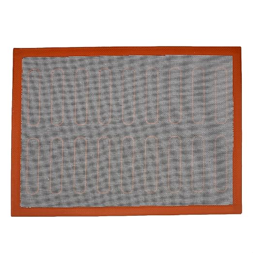 Amazon Basics Non-Stick Silicone Baking Mat, Non-Slip, Heat Resistant, for Dough Rolling, Reusable, Easy to Clean, Rectangular, 15.7" x 11.8", Black/Red/White, 2 Pack