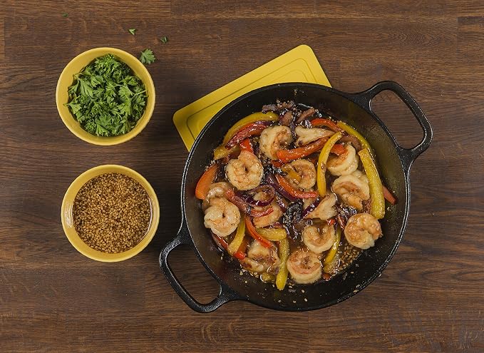 Lodge Seasoned Cast Iron Dual Handle Pan 8 Inch - Cast Iron Frying Pan - Even Heat Distribution - Oven & Stovetop Safe - PFAS-Free, Non-Toxic Cookware