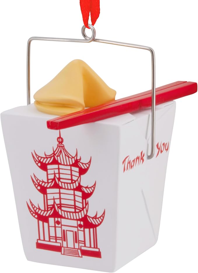 Hallmark Takeout Food Box Christmas Ornament