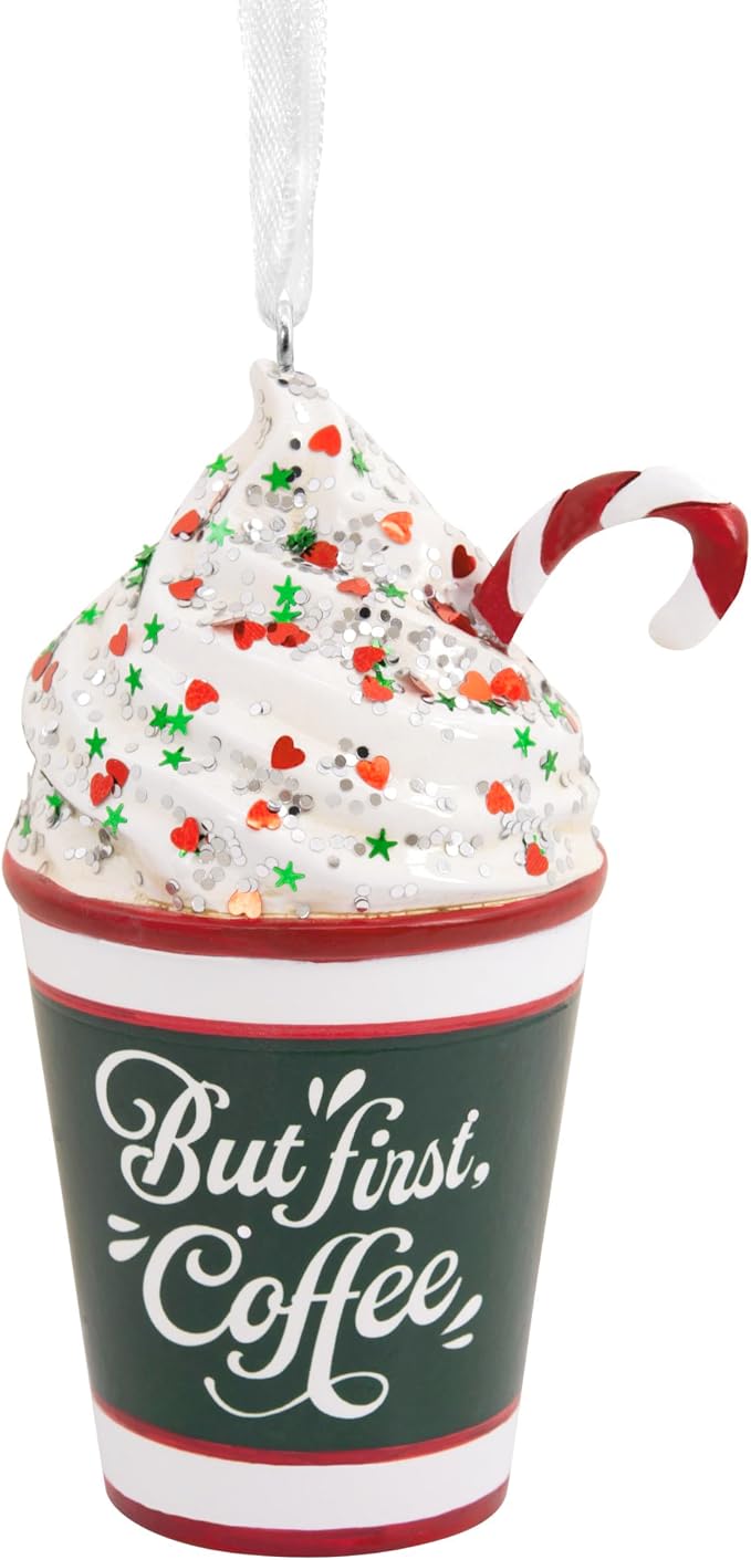 Hallmark But First Coffee Christmas Ornament