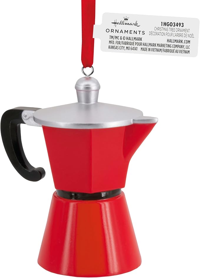 Hallmark Coffee French Press Christmas Ornament