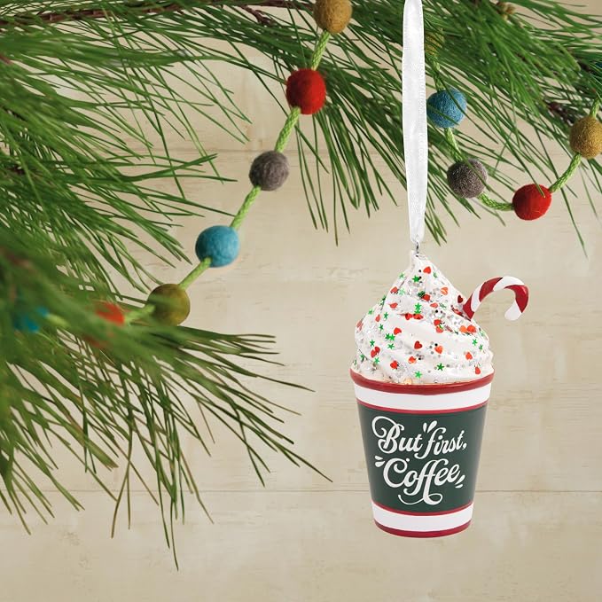 Hallmark But First Coffee Christmas Ornament
