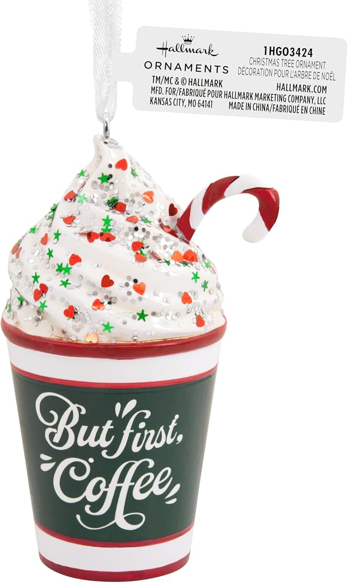 Hallmark But First Coffee Christmas Ornament