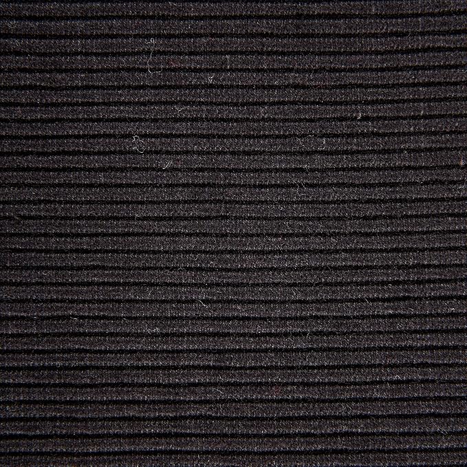 DII Basic Everyday Ribbed Tabletop 100% Cotton, Table Runner, 13x72, Black