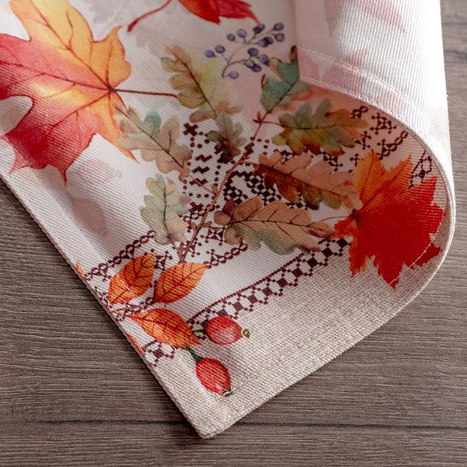 Maison d' Hermine Placemats Set of 4 Reusable 100% Cotton (13"x19") | Cloth Place Mats Washable Table Mats for Kitchen Dining Party Wedding Hotel Home Thanksgiving Christmas - Amarante