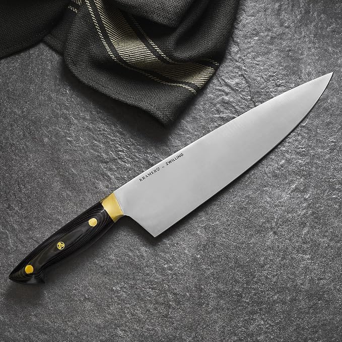 ZWILLING KRAMER EUROLINE Carbon Collection 2.0 10-inch Razor-Sharp German Chef's Knife, Made in Company-Owned German Factory with Special Formula Steel perfected for almost 300 Years
