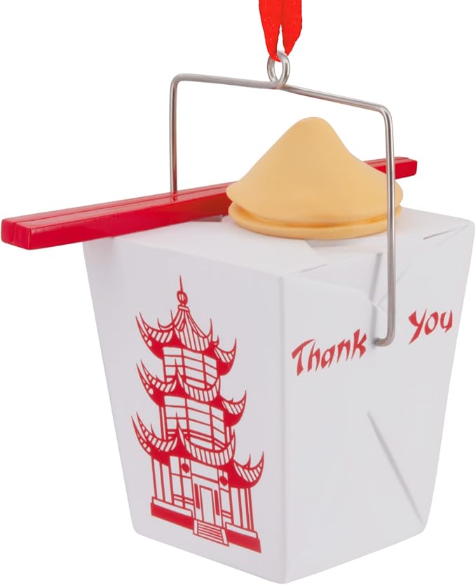Hallmark Takeout Food Box Christmas Ornament