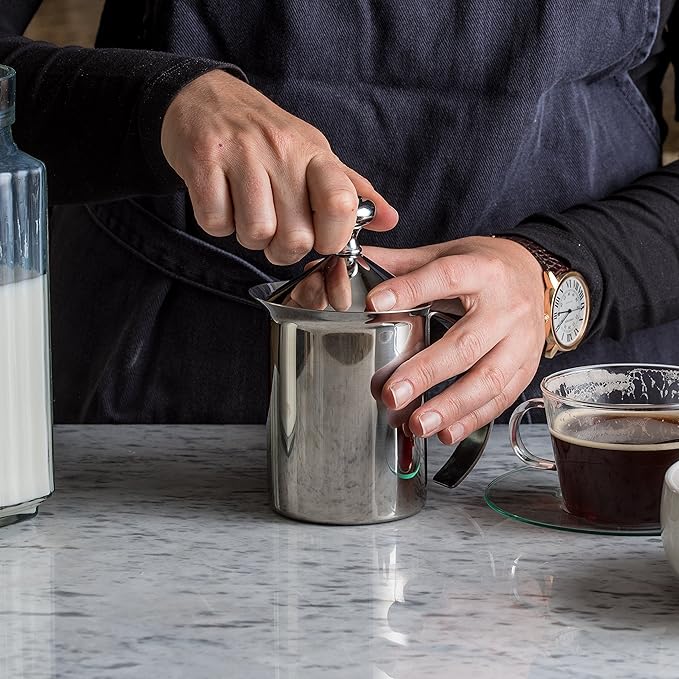 Bellemain Handheld Milk Frother, Stainless Steel for Coffee & Matcha | Heavy Duty, Good for cold or hot