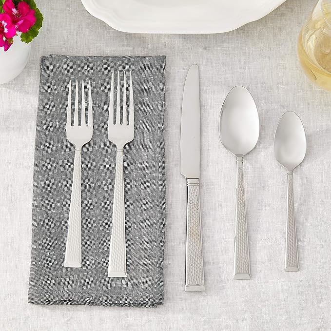 Mikasa 5154346 Kyler 20-Piece Stainless Steel Flatware Set, Service for 4