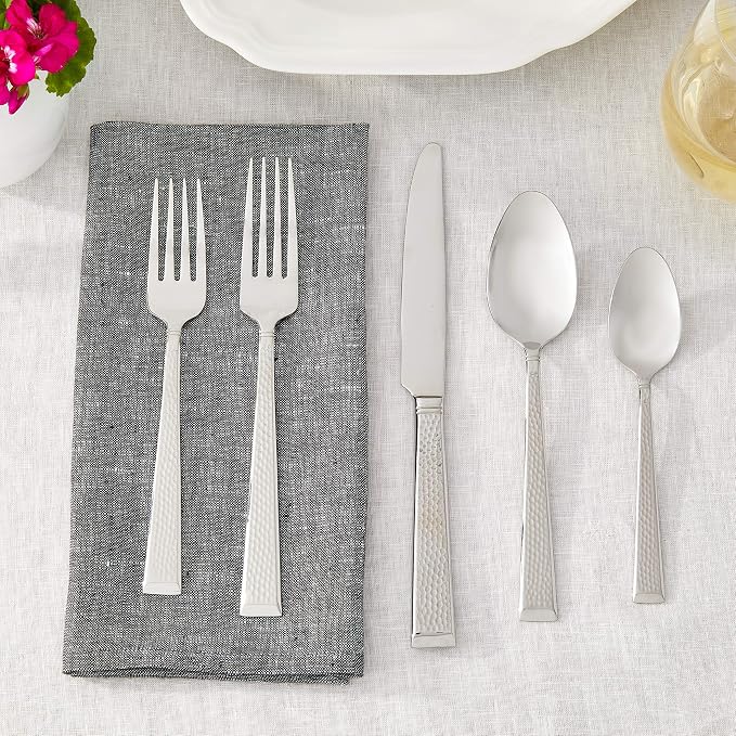 Mikasa 5154346 Kyler 20-Piece Stainless Steel Flatware Set, Service for 4 (Pack of 2)